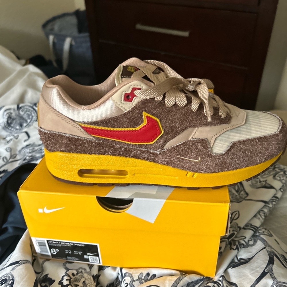 Nike Kids' Air Max Sneakers - Brown and Yellow